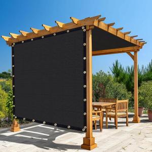 imageAmagenix 90 Black Sun Shade Cloth with Grommets 8X 12 Sun Screens Pergola Shade Cover Canopy for Outdoor Garden Patio Porch