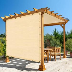 imageAmagenix 90 Pergola Shade Cover 10X 12 Wheat Sun Shade Cloth with Grommets GN04 for Outdoor Garden Patio Porch Commercial Grade 200 GSM  Cable Zip Ties Included We Customized