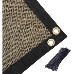 imageAmagenix 90 Pergola Shade Cover 8X 10 Mocha Sun Shade Cloth with Grommets GN02 for Outdoor Garden Patio Porch Commercial Grade 200 GSM  Cable Zip Ties Included We Customized