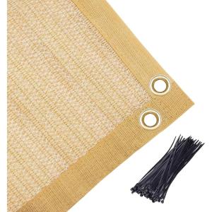 imageAmagenix 90 Pergola Shade Cover 8X 10 Wheat Sun Shade Cloth with Grommets GN02 for Outdoor Garden Patio Porch Commercial Grade 200 GSM  Cable Zip Ties Included We Customized