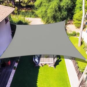imageAmagenix Waterproof Sun Shade Sail 8X10 Sand Shade Canopy Curved Edge 95 UV Blocking Awning Shelter for Outdoor Patio Backyard Garden ActivitiesCustomizedLight Grey