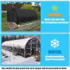 imageAmagenix 70 Black Shade Cloth Resistant Garden Sun Shade Netting 10 FT x 12 FT Durable Mesh Tarp with Reinforced Grommets for Greenhouse Plant Cover Barn Kennel