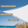 imageAmagenix Waterproof Sun Shade Sail 8x10 Cream Shade Canopy Curved Edge 95 UV Blocking Awning Shelter for Outdoor Patio Backyard Garden ActivitiesCustomized