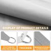 imageAmagenix Waterproof Sun Shade Sails Canopy Gray Rectangle Outdoor Canopy 12x16 UV Block Awning Shelter for Patio Garden Backyard Activities WPSR121640