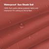 imageAmagenix Waterproof Sun Shade Sails Canopy Rust Red Rectangle Outdoor Canopy 12x16 UV Block Awning Shelter for Patio Garden Backyard Activities WPSR121630