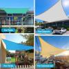 imageAmagenix Sun Shade Sail 12X16 Curved Edge Outdoor Shade Canopy Turquoise Breathable 95 UV Block Shade Cloth for Patio Garden Backyard We Make Custom Size
