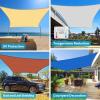 imageAmagenix Sun Shade Sail 12X16 Curved Edge Outdoor Shade Canopy Turquoise Breathable 95 UV Block Shade Cloth for Patio Garden Backyard We Make Custom Size