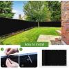 imageAmagenix Privacy Screen Fence 3x1Customized Mesh Fencing Shade Cover with Brass Grommets Heavy Duty Protective Covering for Deck Patio Backyard Outdoor Pool Porch Railing Black