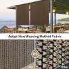 imageAmagenix Outdoor Roller Shades 8W x 6H Sesame Exterior Cordless Patio Shades Roll up Outdoor Blinds for Porch Gazebo Spliced of Two SectionsMochacordless