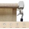 imageAmagenix Outdoor Roller Shades 8W x 6H Sesame Exterior Cordless Patio Shades Roll up Outdoor Blinds for Porch Gazebo Spliced of Two SectionsSesame