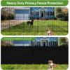 image:imageAmagenix Privacy Fence Screen 0 8x 2 5 Black Mesh Fencing Shade Cover with Brass Grommets Heavy Duty Protective Covering for Wall Outdooor Garden Yard Backyard Patio