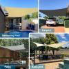 image:imageAmagenix Waterproof Sun Shade Sail 12X12 Sand Shade Canopy Curved Edge 95 UV Blocking Awning Shelter for Outdoor Patio Backyard Garden ActivitiesCustomized