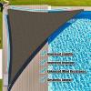 image:imageAmagenix Sun Shade Sail 10X10X14 Curved Edge Outdoor Shade Canopy Mocha Breathable 95 UV Block Shade Cloth for Patio Garden Backyard We Make Custom Size