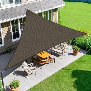 image:imageAmagenix Sun Shade Sail 10X10X14 Curved Edge Outdoor Shade Canopy Mocha Breathable 95 UV Block Shade Cloth for Patio Garden Backyard We Make Custom Size