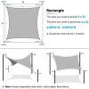 image:imageAmagenix Sun Shade Sail 10X13 Curved Edge Outdoor Shade Canopy Turquoise Breathable 95 UV Block Shade Cloth for Patio Garden Backyard We Make Custom Size