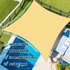 image:imageAmagenix Sun Shade Sail 10X13 Curved Edge Outdoor Shade Canopy Sand Breathable 95 UV Block Shade Cloth for Patio Garden Backyard We Make Custom Size