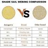 image:imageAmagenix Sun Shade Sail 16X20 Curved Edge Outdoor Shade Canopy Light Grey Breathable 95 UV Block Shade Cloth for Patio Garden Backyard We Make Custom Size